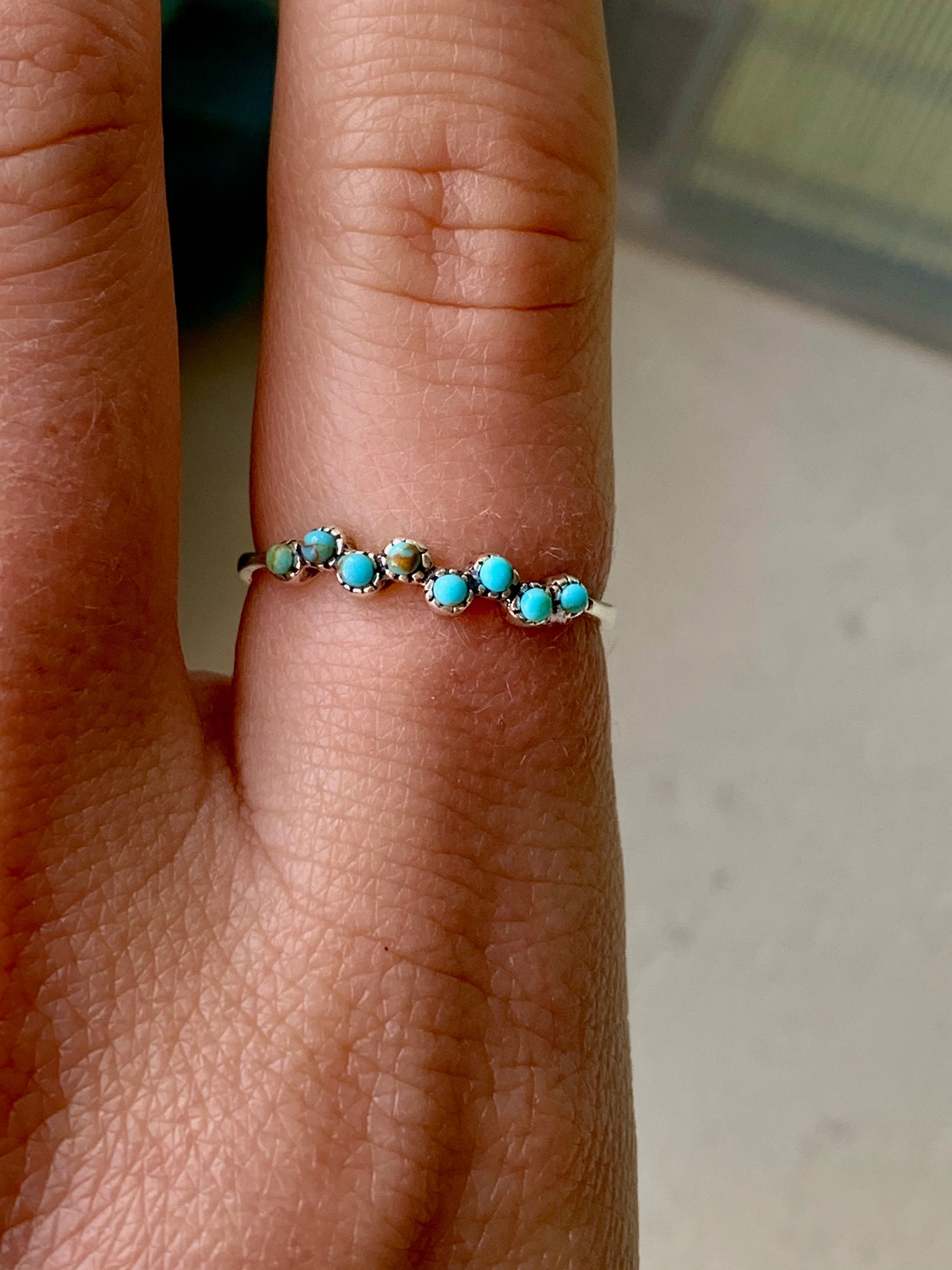 Dainty shop turquoise ring